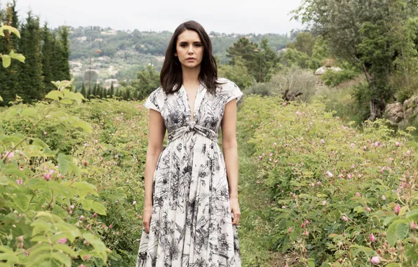 Picture look, Nina Dobrev, Nina Dobrev, hair, beautiful, girl, summer, dress