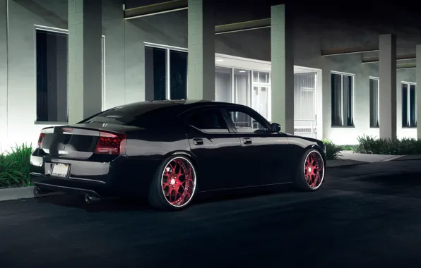 Dodge, black, tuning, charger