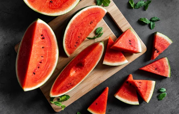 Red, board, watermelon