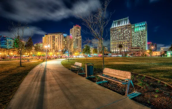 United States, California, San Diego, Marina, Ruocco Park