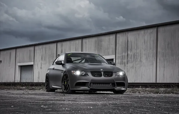 Clouds, bmw, BMW, black, e92, Matt, adv.1