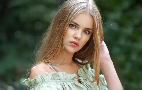 Look, girl, model, hair, portrait, Laura