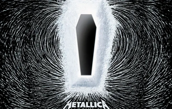 Picture the coffin, Metallica, pole, death magnetic