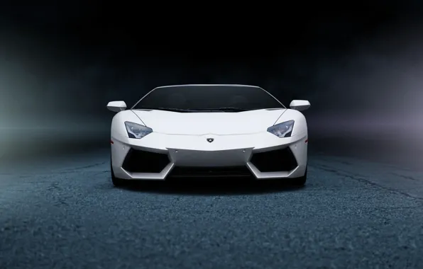 White, Lamborghini, before, white, Lamborghini, front, LP700-4, Aventador