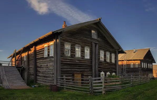 Picture village, Arkhangelsk oblast, Mezensky district, Der. Cilca
