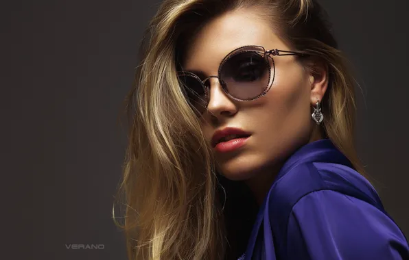 Picture girl, model, glasses, Nikolas Verano, Love Variates
