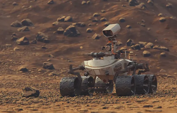 Download wallpaper the Rover, CGI, Thomas Wyszolmirski, XMars, section ...