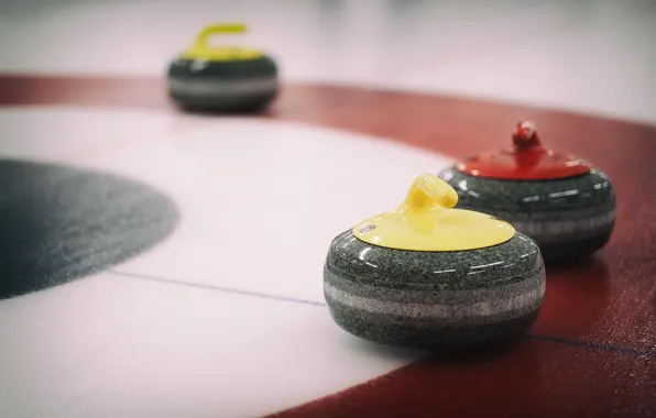 Picture sport, ice, rocks, Curling