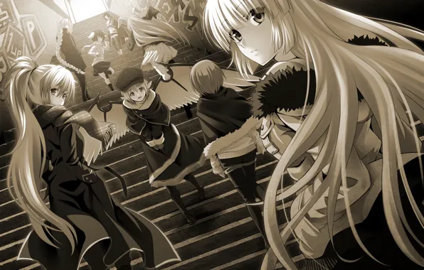 Girls, anime, art, Touhou, Touhou