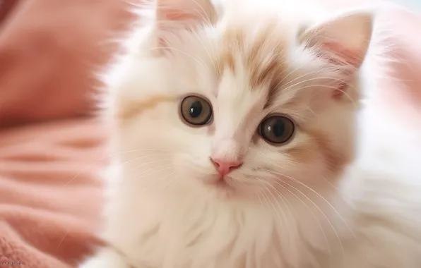 Cat, look, pose, kitty, face, AI art, neural network