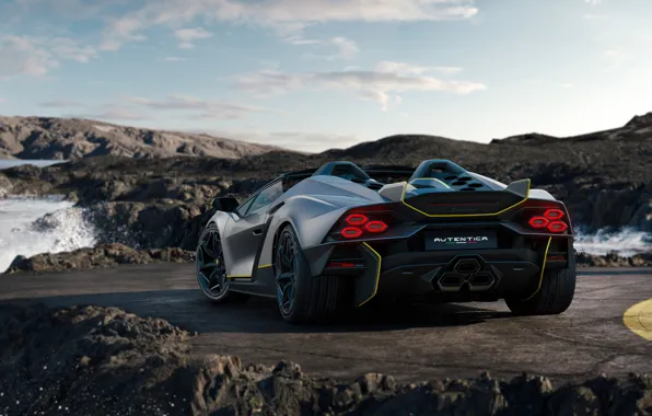 Lamborghini, Lambo, rear view, hybrid, Authentic Lamborghini
