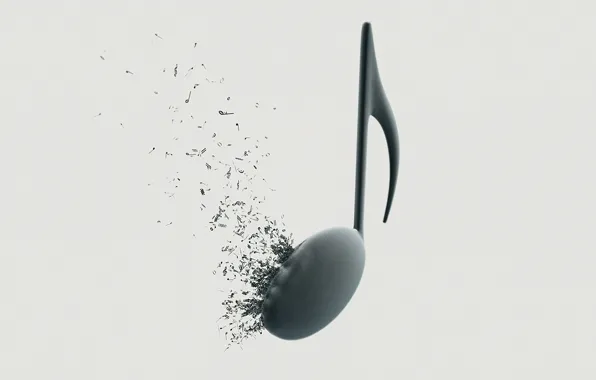 The explosion, notes, Music, note, treble clef