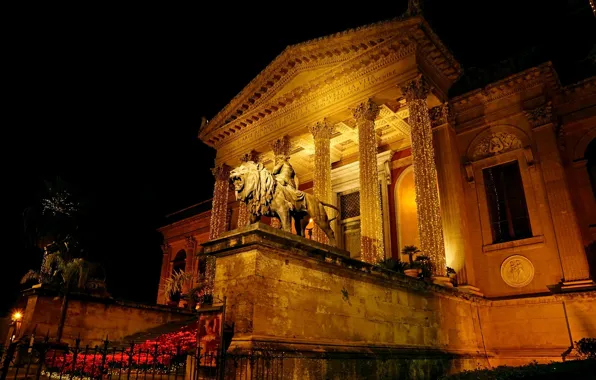 Italy, Sicily, Palermo, The Massimo Theatre