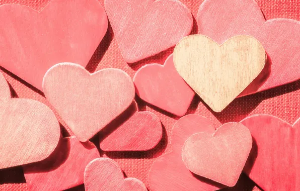 Background, heart, color