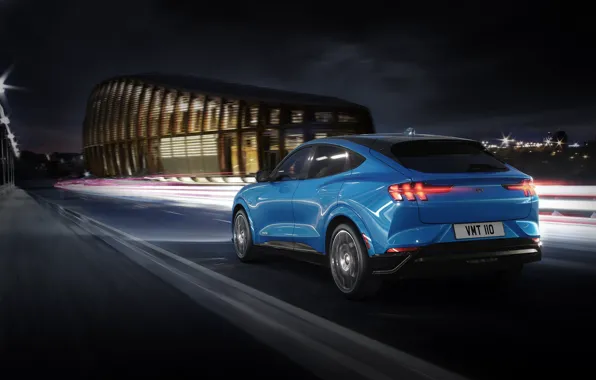 Light, night, Mustang, Ford, SUV, Ford Mustang, SUV, 2021