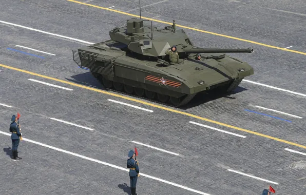 Picture soldiers, tank, Moscow, Victory Parade, Armata, T-14
