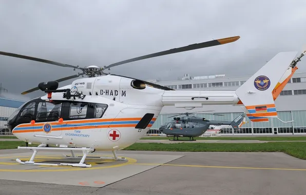 Picture Helicopter, Eurocopter, EC145, Plant, EC-145, EC 145, Ministry of emergency situations of Kazakhstan