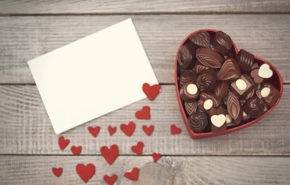 Love, box, heart, chocolate, candy, dessert, sweet