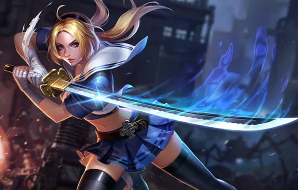 Girl, magic, sword, Butterfly, Arena of Valor, Strike of Kings