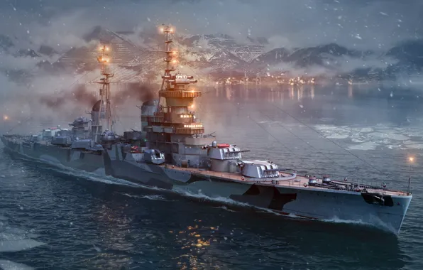 Picture World of Warships, Cruiser D. 68-bis Mikhail Kutuzov, Artillery cruiser, Light cruiser