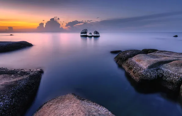 Picture sea, rocks, shore