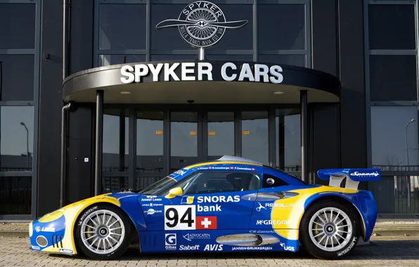 The building, 2008, Spyker C8, side view, Spyker, Laviolette, Spyker C8 Laviolette GT2R, GT2R