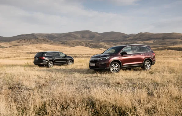 Honda, two, Pilot