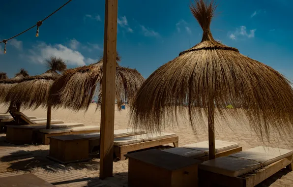 Sand, sea, beach, summer, the sky, comfort, blue, stay