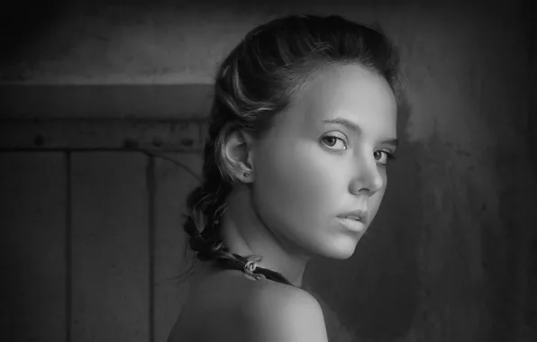 Girl, beautiful, short hair, pretty, lips, face, attractive, handsome