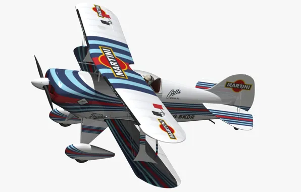 3D model, biplane, Pitts S1 Martini