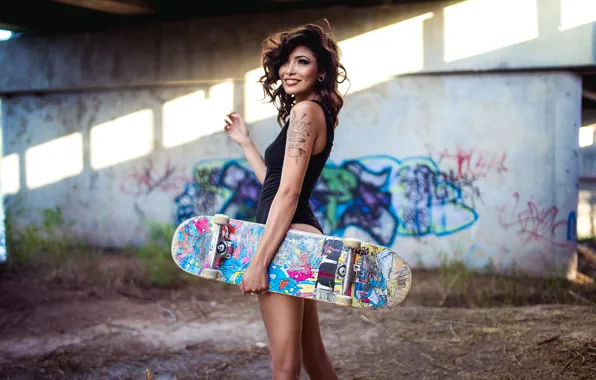 Look, face, model, figure, skate, Samantha