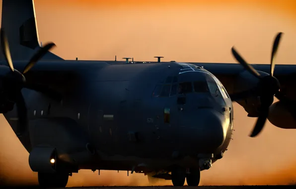 Picture aviation, the plane, military transport, Super Hercules, C-130J