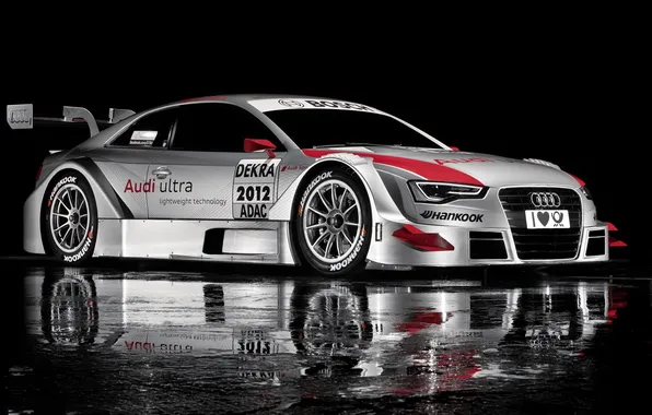 Picture reflection, Audi, Audi, sport, the car, sportcar, DTM