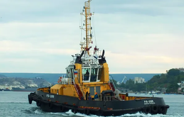 Tug, Sevastopol, worker