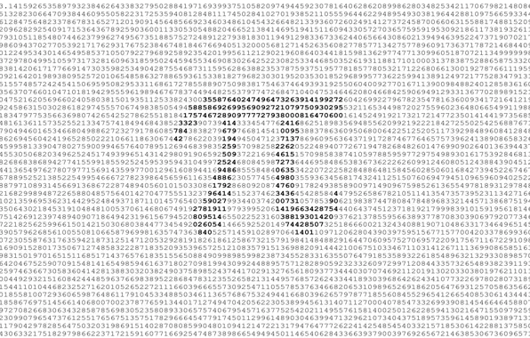 The number, 3.14, the number PI