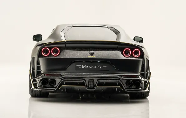 Ferrari, supercar, rear view, Mansory, Superfast, 812, 2019, Stallone Black