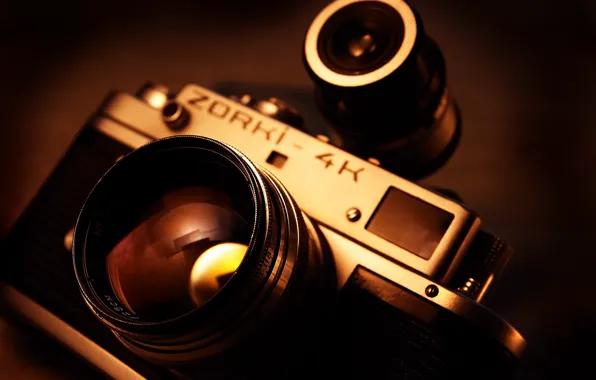 Camera, the camera, lens, keen, photocamera, zorki-4k