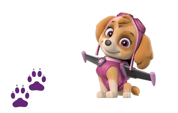 Trail, art, puppy, children's, Paw patrol