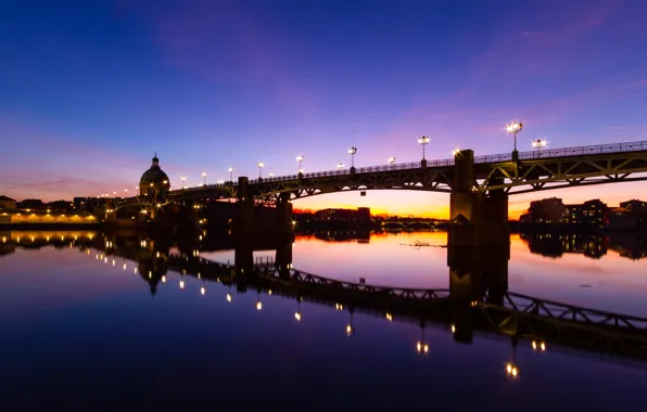 France, France, Toulouse, Toulouse, Garonne River, Saint-Pierre Bridge, Saint Pierre Bridge, Garonne River