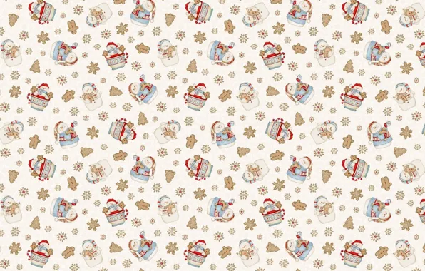 Picture background, holiday, texture, New year, snowman