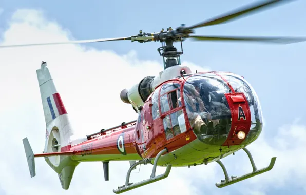 Helicopter, screws, blades, Westland Gazelle HT.2