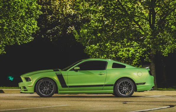 Green, mustang, ford, boss 302