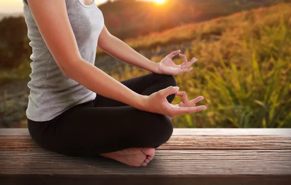 Pose, yoga, meditation, concentration