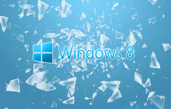 Picture computer, glass, fragments, Wallpaper, windows, hi-tech, operating system