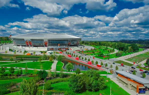 Park, football, stadium, Donbass Arena, Donbass Arena, miner