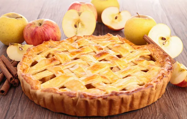 Picture apples, cakes, filling, Apple pie