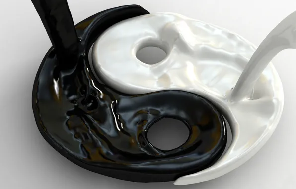 Picture BACKGROUND, HARMONY, YIN, WHITE, SIGN, BLACK, YANG, LIQUID