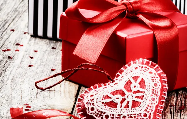 Photo, Heart, Holiday, Valentine's day, Bow, Gifts