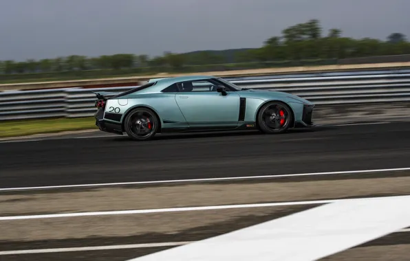 Picture speed, Nissan, GT-R, side view, R35, Nismo, ItalDesign, 2020