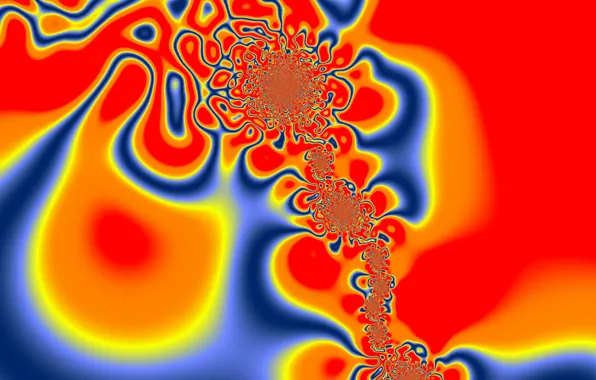 Picture line, pattern, color, spot, fractal